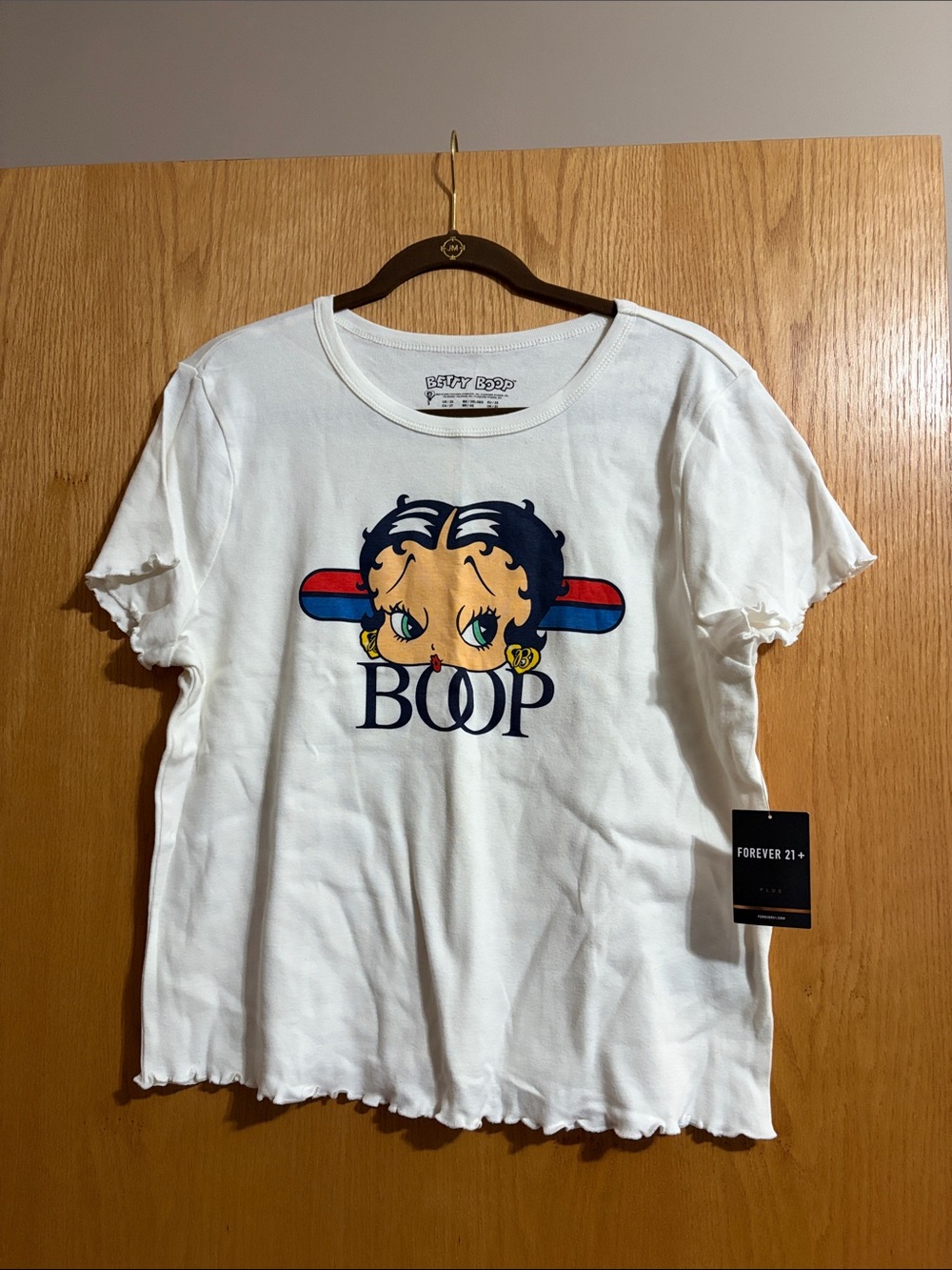Forever 21 White Betty Boop Graphic Tee